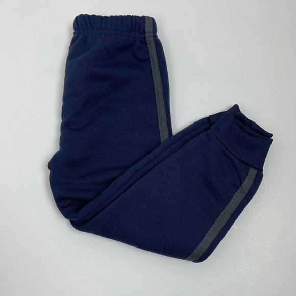 Two Piece Boys Two Tone Hooded Sweatshirt and Striped Sweatpants Set Size 2T - Picture 9 of 13